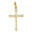 Load image into Gallery viewer, Cross Diamond Pendant in 14k Solid Gold, Natural Diamond Cross Necklace With Adjustable Chain, Half Bezel Setting, Communion Gift for her
