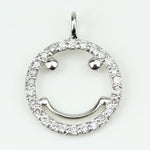 Load image into Gallery viewer, Smiley Diamond Charm Pendant, Emoji Charm, 14k Solid Gold, Natural Diamonds, , Everyday Jewelry Gift For Her
