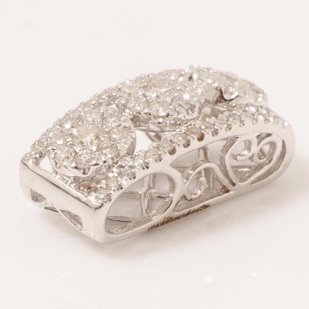 Circle Cluster Natural Diamond Pendant: 14k Solid Gold Illusion Stacking Charm, Minimalist Jewellery, Certified Jewelry