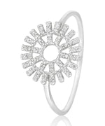 Load image into Gallery viewer, Sun Diamond Ring, 14k Solid Gold, Natural Diamonds, , Everyday Jewelry Gift For Her

