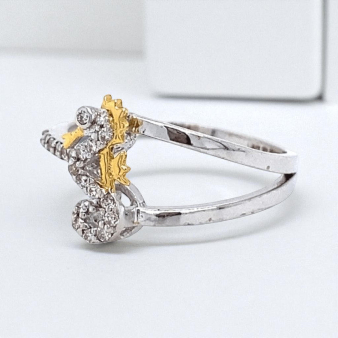 Seahorse Diamond Ring, Animal Ring, Everyday Ring, 14K Solid Gold, Natural Diamonds, Gift For Her