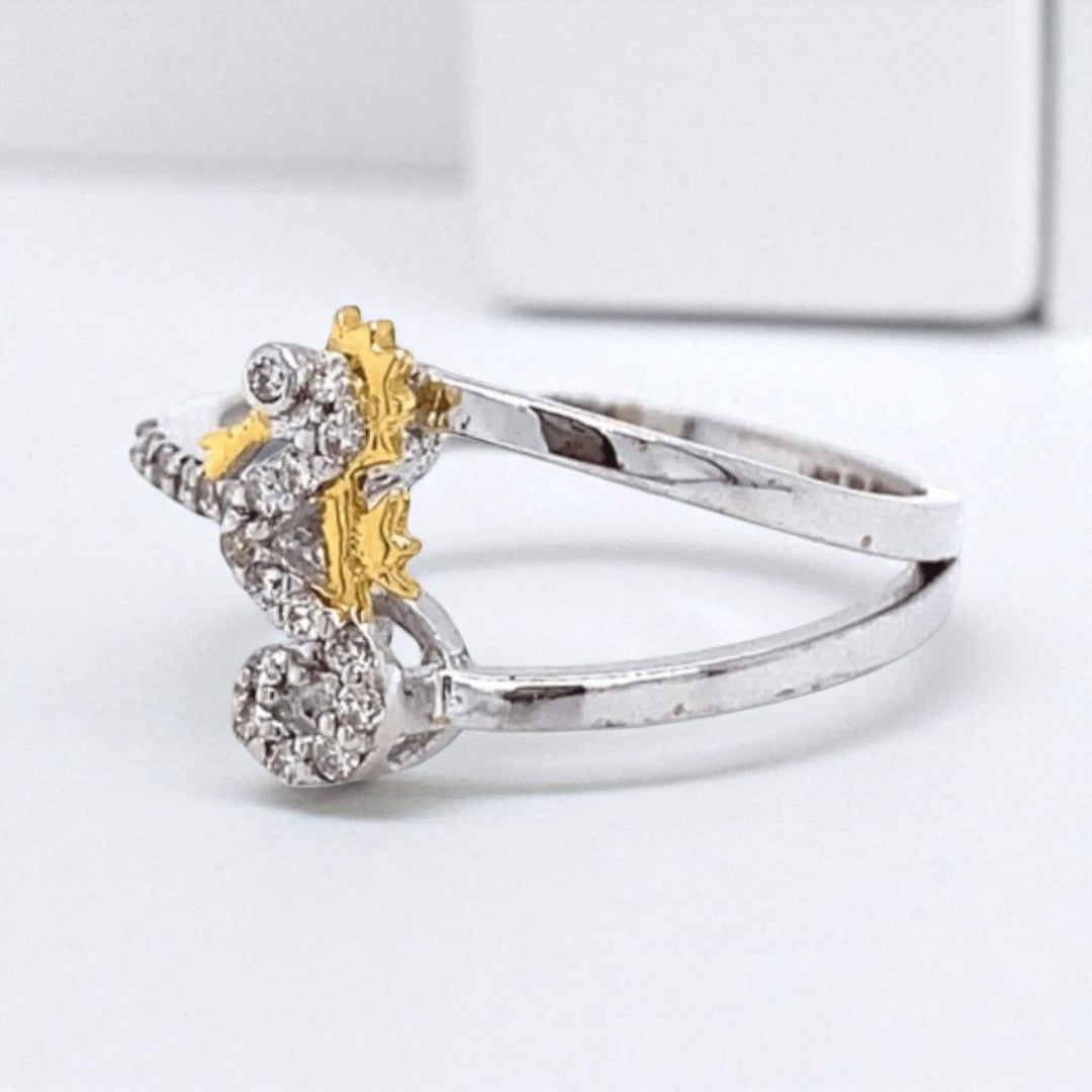 Seahorse Diamond Ring, Animal Ring, Everyday Ring, 14K Solid Gold, Natural Diamonds, Gift For Her