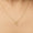 Load image into Gallery viewer, Personalized Initial Diamond Necklace, 14k Solid Gold, Natural Diamonds, Stacking Flute Letter Charm, Everyday Minimalist Custom Jewelry

