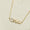 Load image into Gallery viewer, Personalized Name Diamond Necklace, 14k Solid Gold, Natural Diamonds, Custom Letter Jewelry, Minimalist Two Tone Necklace, Stacking Jewelry
