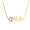 Load image into Gallery viewer, Personalized Name Diamond Necklace, 14k Solid Gold, Natural Diamonds, Custom Letter Jewelry, Minimalist Two Tone Necklace, Stacking Jewelry

