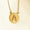 Load image into Gallery viewer, Personalized Medallion Initial Diamond Necklace, 14k Solid Gold, Natural Diamonds, Minimalist Custom Jewelry, Stacking Letter Charm Necklace
