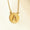 Load image into Gallery viewer, Personalized Medallion Initial Diamond Necklace, 14k Solid Gold, Natural Diamonds, Minimalist Custom Jewelry, Stacking Letter Charm Necklace
