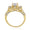 Load image into Gallery viewer, Round Solitaire Diamond Ring, Engagement Ring, Flower Shaped Halo Ring, 14k Solid Gold, Natural Diamonds, Gift For Her
