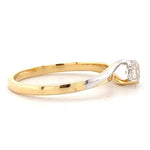 Load image into Gallery viewer, Solitaire Engagement Dual Tone Ring , 14k Solid Gold , Engagement Ring , Natural Diamonds , Wedding Bridal Ring , Gift For Her
