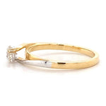 Load image into Gallery viewer, Solitaire Engagement Dual Tone Ring , 14k Solid Gold , Engagement Ring , Natural Diamonds , Wedding Bridal Ring , Gift For Her
