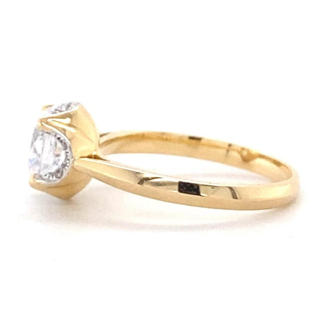 Solitaire Engagement Ring, 14k Solid Gold, Engagement Ring, Natural Diamonds, Wedding Bridal Ring, Gift For Her