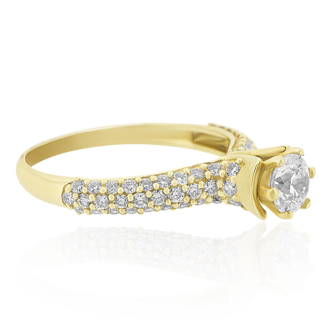 Solitaire Engagement Diamond Ring, Wedding Proposal Ring, 14k Solid Gold, Natural Diamonds, Bridal Jewelry, Gift For Her