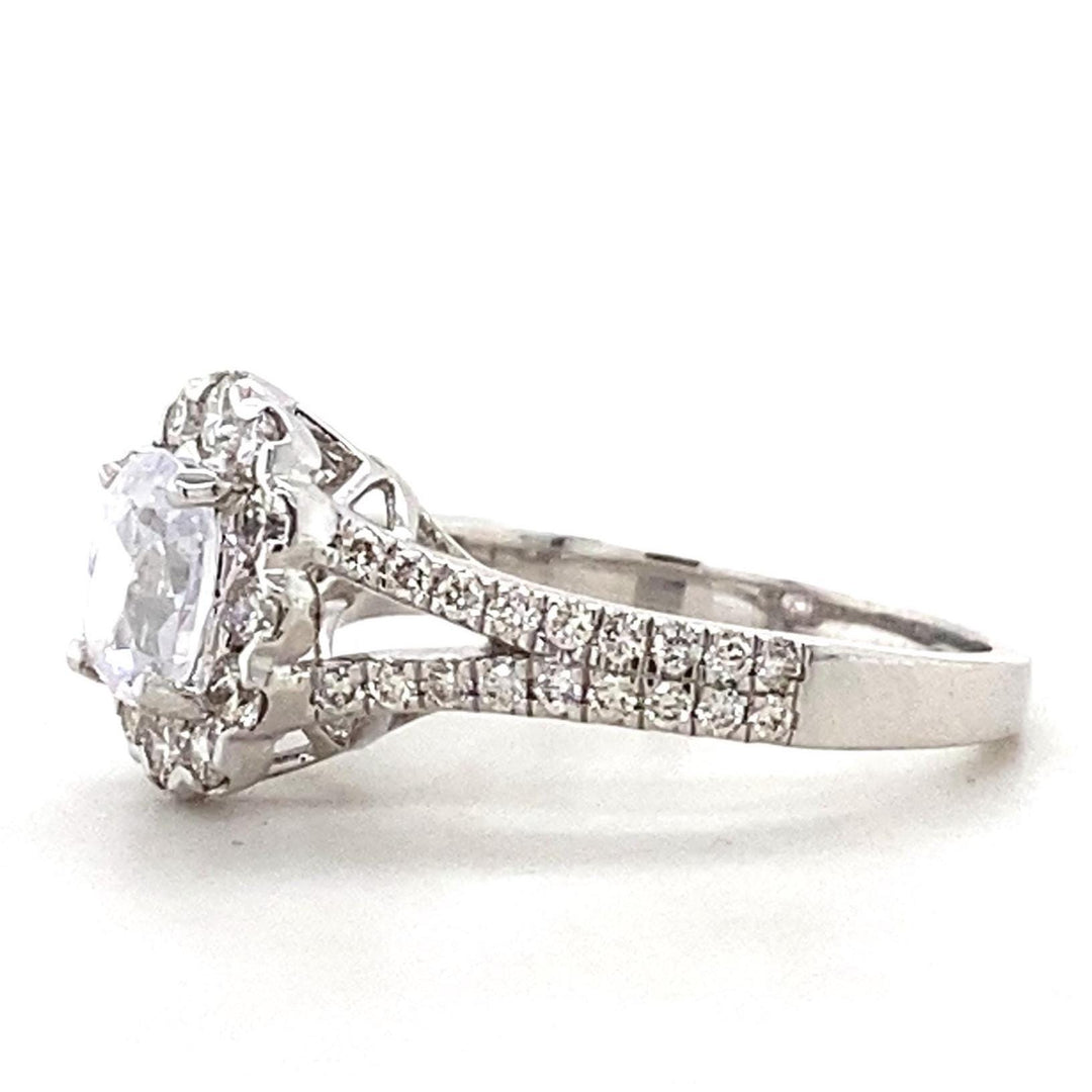 Oval Solitaire Diamond Ring, 14k Solid Gold, Natural Diamonds, Engagement Ring, Bridal Jewelry, Gift For Her