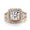Load image into Gallery viewer, Round Solitaire Halo Diamond Ring, 14k Solid Gold, Natural Diamonds, Wedding Engagement Ring, Gift For Her
