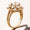 Load image into Gallery viewer, Solitaire Diamond Engagement Ring, Flower Diamond Ring, 14k Solid Gold, Halo Setting, Natural Diamonds, Gift For Her
