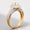 Load image into Gallery viewer, Cushion Halo Diamond Ring, 14k Solid Gold, Natural Diamonds, Engagement Ring, Illusion Setting, Two-Toned Bridal Jewelry, Gift for Her
