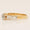 Load image into Gallery viewer, Engagement Diamond Ring, 14k Solid Gold, Round and Baguette Natural Diamond, Proposal Wedding Gift, Bar Setting Bridal Jewelry, Gift For Her
