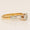 Load image into Gallery viewer, Engagement Diamond Ring, 14k Solid Gold, Round and Baguette Natural Diamond, Proposal Wedding Gift, Bar Setting Bridal Jewelry, Gift For Her
