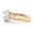 Load image into Gallery viewer, Solitaire Square Diamond Ring, 14k Solid Gold, Marquise leaves Engagement Ring, Dual Tone, Natural Diamonds, Bridal Jewelry, Gift for her
