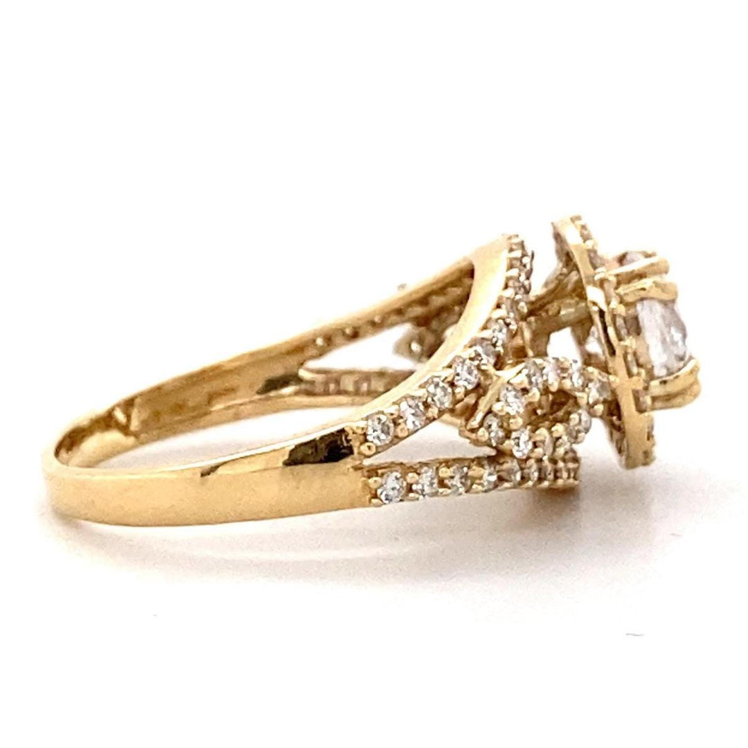 Round Solitaire Diamond Ring, 14k Solid Gold, Engagement Ring, Split Shank, Natural Diamonds, Wedding Bridal Jewelry, Gift For Her