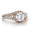 Load image into Gallery viewer, Round Solitaire Diamond Ring, 14K Solid Gold Engagement Ring, Dual Tone, Split Shank, Natural Diamonds, Gift For Her

