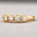 Load image into Gallery viewer, Solitaire Diamond Ring,14k Solid Gold, Natural Diamonds, Eternity Band, Cluster Statement Ring, Stacking Jewelry, Gift For Her
