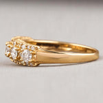 Load image into Gallery viewer, Solitaire Diamond Ring,14k Solid Gold, Natural Diamonds, Eternity Band, Cluster Statement Ring, Stacking Jewelry, Gift For Her
