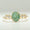 Load image into Gallery viewer, Oval Emerald Diamond Engagement Ring, 14K Solid Gold, Natural Diamond, Green Gemstone Promise Ring, Wedding Statement Ring, Gift For Her
