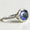 Load image into Gallery viewer, Oval Blue Sapphire Diamond Halo Ring, Round and Baguette Natural diamonds, 14k Solid Gold, Gemstone Ring, Engagement Ring, Gift For Her
