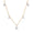 Load image into Gallery viewer, Starburst Diamond Station Necklace, 14k Solid Gold, Natural Diamonds, Stacking Minimalist Necklace, Dangling Charm Jewelry, Everyday Wear
