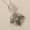 Load image into Gallery viewer, Infinity Loop Diamond Pendant Necklace, 14k Solid Gold, Natural Diamonds, Leaf Green Gemstone Statement Pendant, Stacking Minimalist Jewelry
