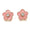 Load image into Gallery viewer, Kids Enameled Flower Diamond Stud Earrings, 14k Solid Gold, Natural Diamonds, Kids jewelry, Gift for toddlers, girls and kids
