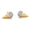 Load image into Gallery viewer, Kids Cone Ice Cream Diamond Stud Earrings, 14k Solid Gold, Natural Diamonds, Summer Jewelry, Gift for toddlers/girls/kids
