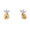 Load image into Gallery viewer, Kids Fish Diamond Stud Earrings, 14k Solid Gold, Natural Diamonds, Kids Jewelry, Gift for toddlers, girls and kids Gift For Her
