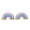 Load image into Gallery viewer, Kids Rainbow Diamond Stud Earrings, 14k Solid Gold With Enameling, Natural Diamonds, Kids jewelry, Gift for toddlers/girls/kids
