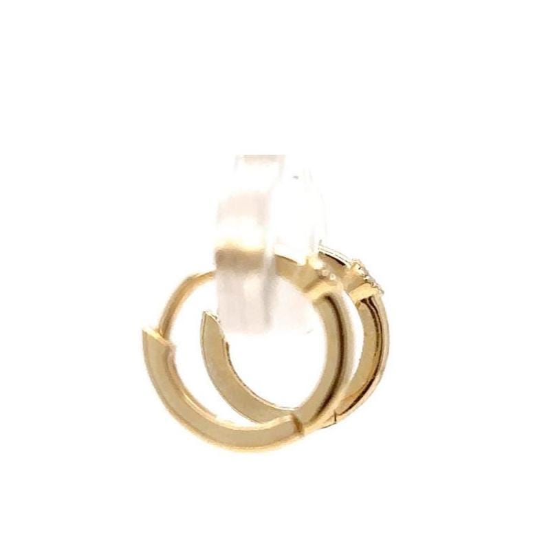 Diamond Sunburst Huggie Kids Earrings, 14k Solid Gold, Natural Diamonds, Kids jewelry,   Everyday Hoops, Gift for toddlers, girls and kids