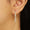 Load image into Gallery viewer, Teardrop Diamond Hoop Earrings, 14K Solid Gold, Pear Natural Diamonds, Inside Out Hoops, Everyday Statement Jewelry
