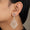 Load image into Gallery viewer, Filigree Chandelier Diamond Earrings, 14K Solid Gold, Natural Diamonds, Two Tone Long Earrings, Bridal Statement Jewelry, Wedding Danglers
