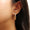 Load image into Gallery viewer, Carabiner Diamond Huggie Hoop Earrings, 14k Solid Gold, Natural Diamonds, Textured Link Earrings, Dual Tone Statement Jewelry
