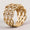 Load image into Gallery viewer, Criss Cross Diamond Ring, 14k solid gold, Natural Diamonds, Wedding Broad Band, Cocktail Statement Ring, Wide Band Ring, Gift For Her
