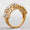 Load image into Gallery viewer, Diamond Halo Eternity Ring, 14k Solid Gold, Natural Diamonds, Illusion Setting, Open Frame Pavé Band, Two Toned Statement Ring, Gift For Her
