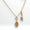 Load image into Gallery viewer, Personalized Initial Bird Charm Diamond Necklace, 14k Solid Gold, Natural Diamonds, Stacking Two Charm Necklace, Minimalist Everyday Jewelry
