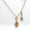 Load image into Gallery viewer, Personalized Initial Bird Charm Diamond Necklace, 14k Solid Gold, Natural Diamonds, Stacking Two Charm Necklace, Minimalist Everyday Jewelry
