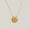 Load image into Gallery viewer, Personalized Medallion Initial Diamond Necklace, 14k Solid Gold, Natural Diamonds, Minimalist Custom Jewelry, Stacking Letter Charm Necklace
