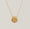 Load image into Gallery viewer, Personalized Medallion Initial Diamond Necklace, 14k Solid Gold, Natural Diamonds, Minimalist Custom Jewelry, Stacking Letter Charm Necklace
