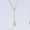 Load image into Gallery viewer, Personalized Bold Initial Lariat Diamond Necklace, 14k Solid Gold, Natural Diamonds, Bezel Drop Letter Jewelry, Minimalist Everyday Jewelry
