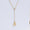 Load image into Gallery viewer, Personalized Bold Initial Lariat Diamond Necklace, 14k Solid Gold, Natural Diamonds, Bezel Drop Letter Jewelry, Minimalist Everyday Jewelry
