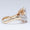 Load image into Gallery viewer, Cloud Diamond Ring, 14k Solid Gold, Cocktail Statement Ring, Illusion Cluster setting Ring, Natural Diamonds, Cocktail Ring, Gift for her
