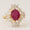 Load image into Gallery viewer, Oval Ruby Diamond Ring, 14k Solid Gold, Natural Diamonds, GemstoneStatement Ring, Bold Cocktail Ring, Ready To Ship, IGI Certified

