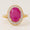 Load image into Gallery viewer, Oval Ruby Double Halo Diamond Ring, 14k Solid Gold, Natural Diamond, Cocktail Gemstone Jewelry, Statement Ring, Ready To Ship, IGI Certified
